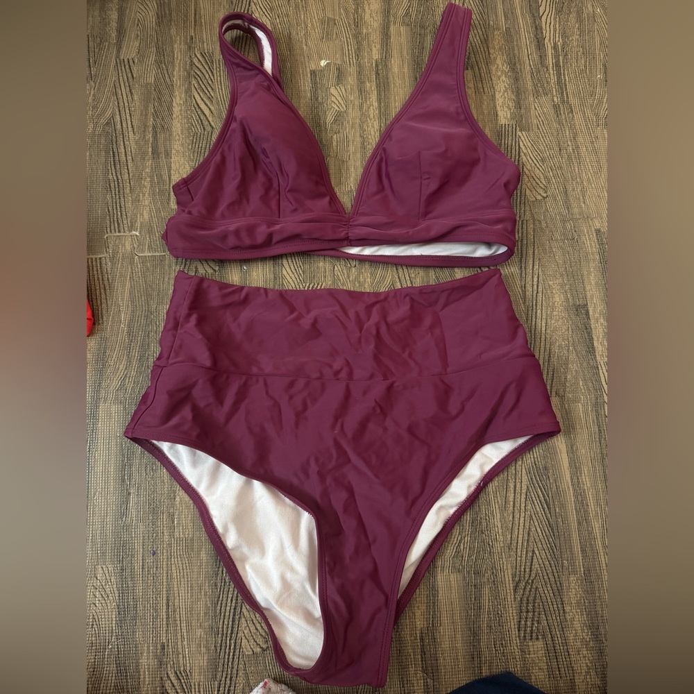 Cupshe high waisted swim suit